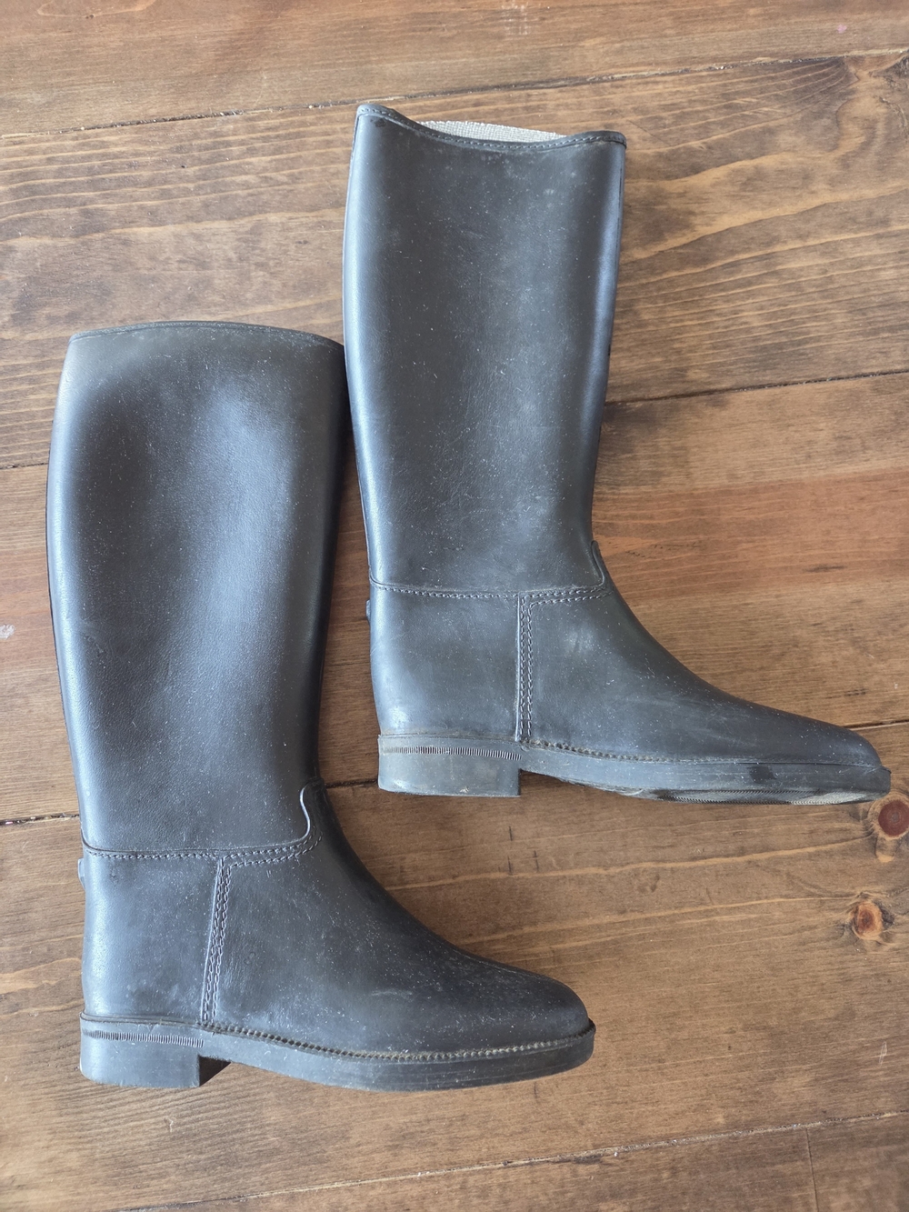 Kids Tall Black Boot - Classic Waterproof Riding Style